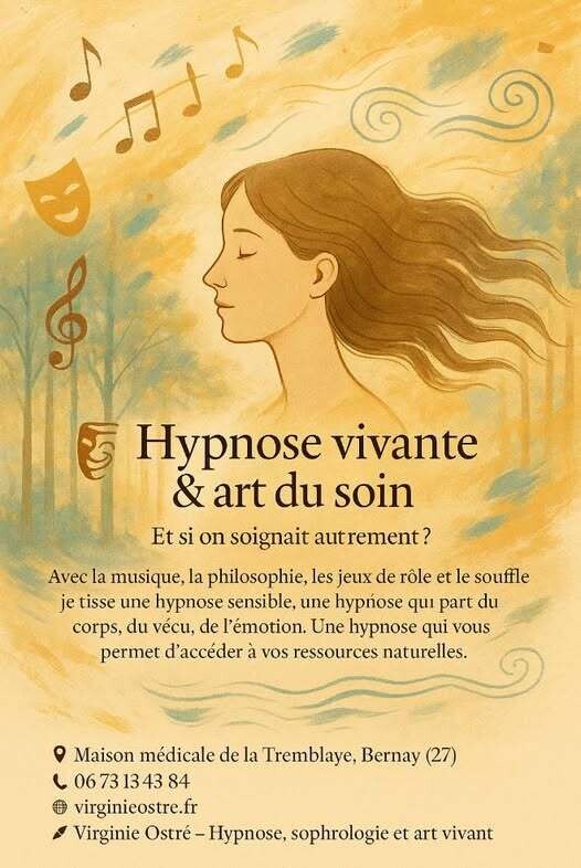 hypnose et art du soin a bernay virginie ostré hypnothérapeute